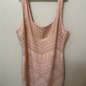 Laundry by Shelli Segal Chic bodycon powder Pink with Gold Accents, desiner